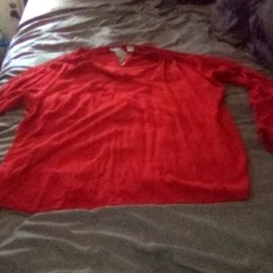 Long sleeved polyester blouse